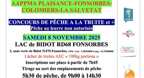 Concours de pêche au lac de Bidot
