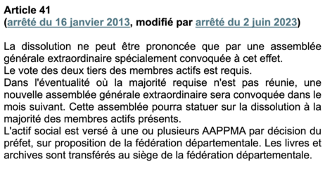 Assemblées Générales Extraordinaires - Dissolution des AAPPMA Lévignac et Rieux-Volvestre